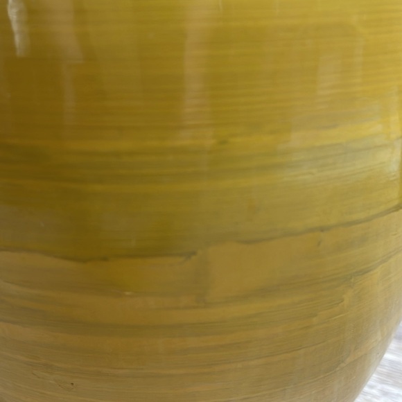 Marquise Painted Yellow Vase - Picture 4 of 6
